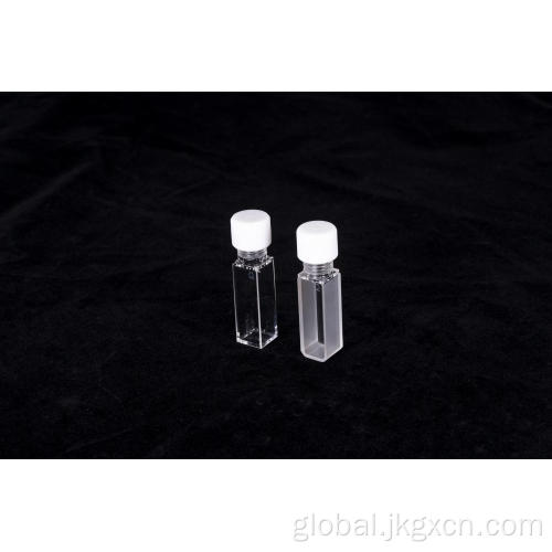 Fluorescent Cuvettes for Sale Rectangular cuvettes with screw cap Supplier